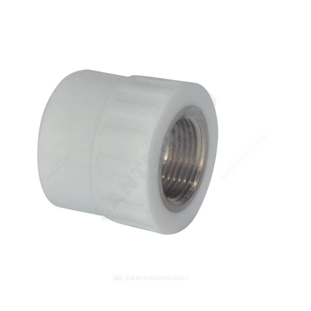 Муфта PP-R комбинированная белая Дн 20х1/2" ВР PRO VALFEX 10129020-PRO