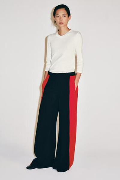 ШИРОКИЕ БРЮКИ С ПОЛОСАМИ ПО БОКАМ — ZW COLLECTION — ZARA