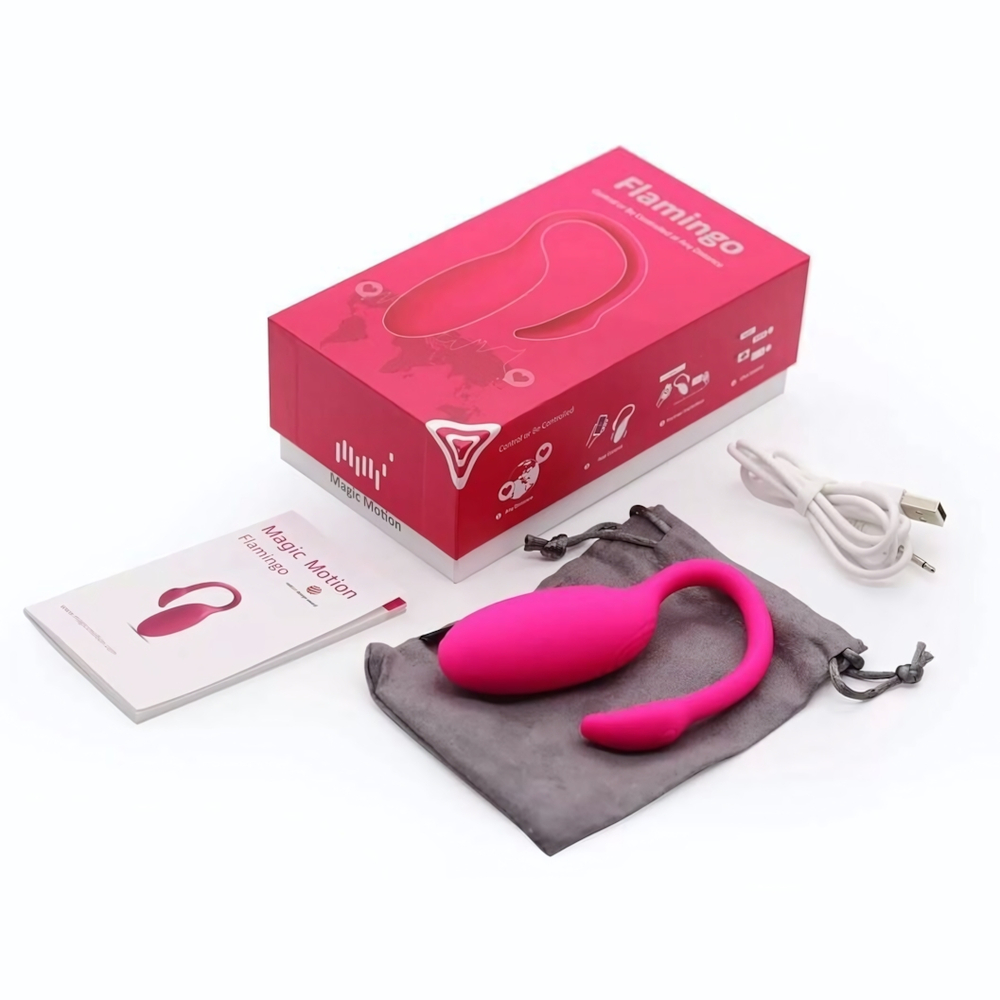 Розовый вагинальный стимулятор Flamingo (Цвет: розовый)