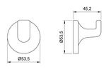 Крючок для ванны замак HOTEL 16409.B глянцевый