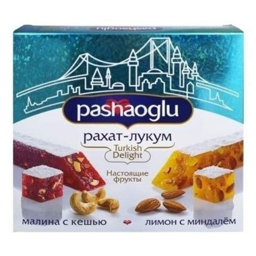 Рахат-Локум "Pashaoglu" Миндаль, Малина Кешью 300гр