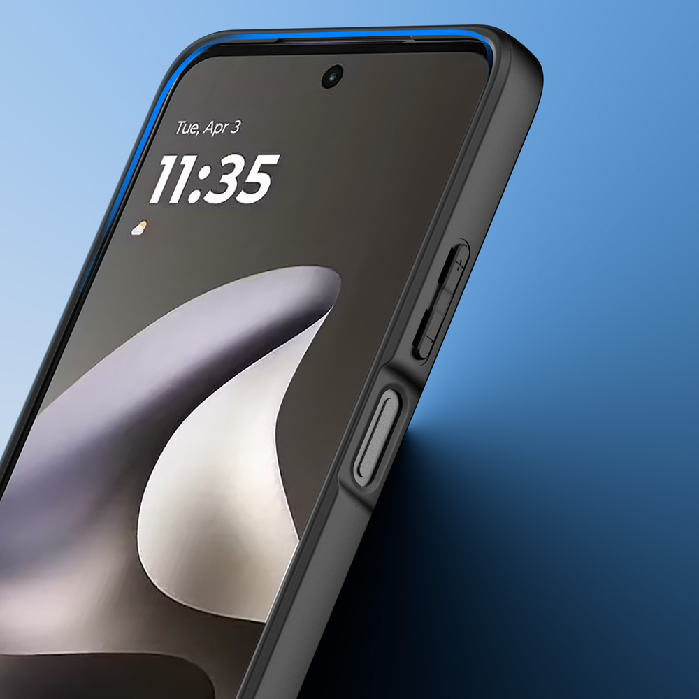 Чехол прозрачный с черными рамками для Motorola Moto G37 Power и G77 Power, серия Aimo Series Case от Dux Ducis