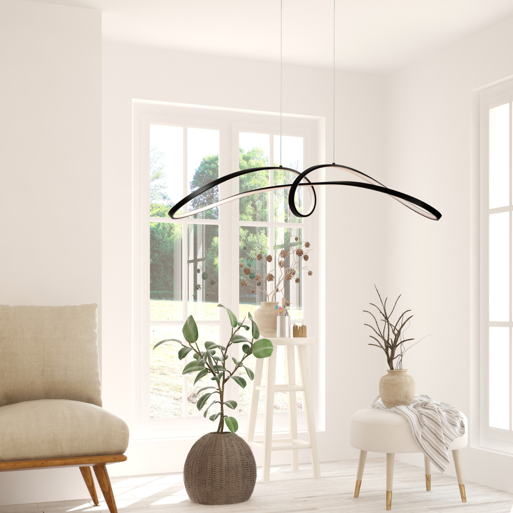 Подвесной светодиодный светильник Maytoni Curve MOD156PL-L52B4K
