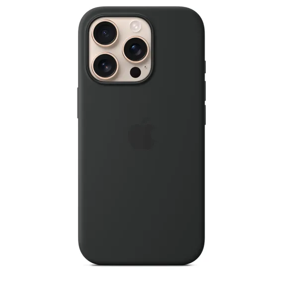 Чехол Silicone Case MagSafe для iPhone 16 Pro Max Черный
