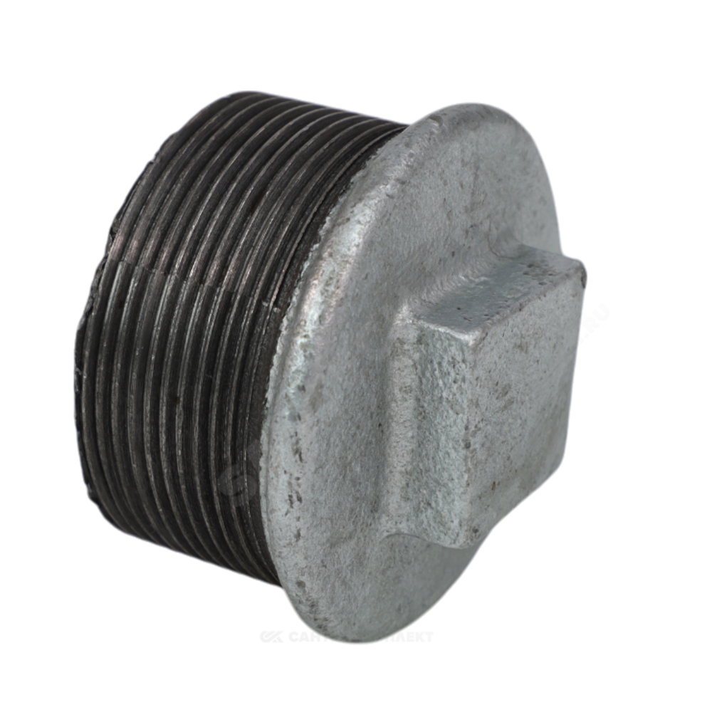 Заглушка чугун оц Ду 40 (1 1/2") НР Fittex PLUS