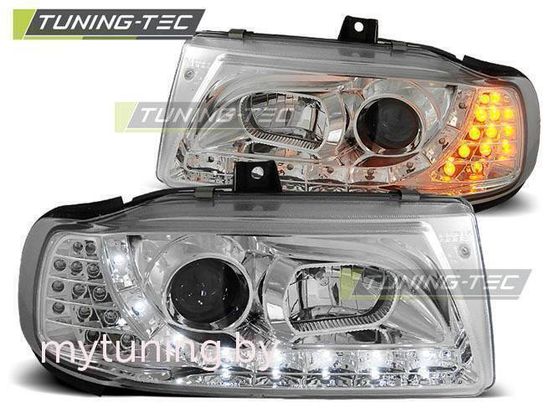 Передние фары Seat Cordoba 1/Ibiza 2/VW Polo 3 daylight chrome