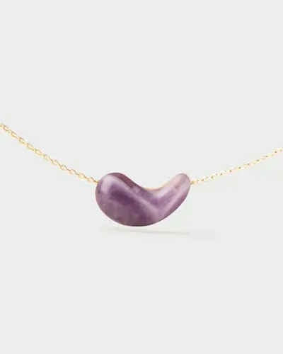 Колье Amethyst Aura серебро 925 пробы покрытое золотом