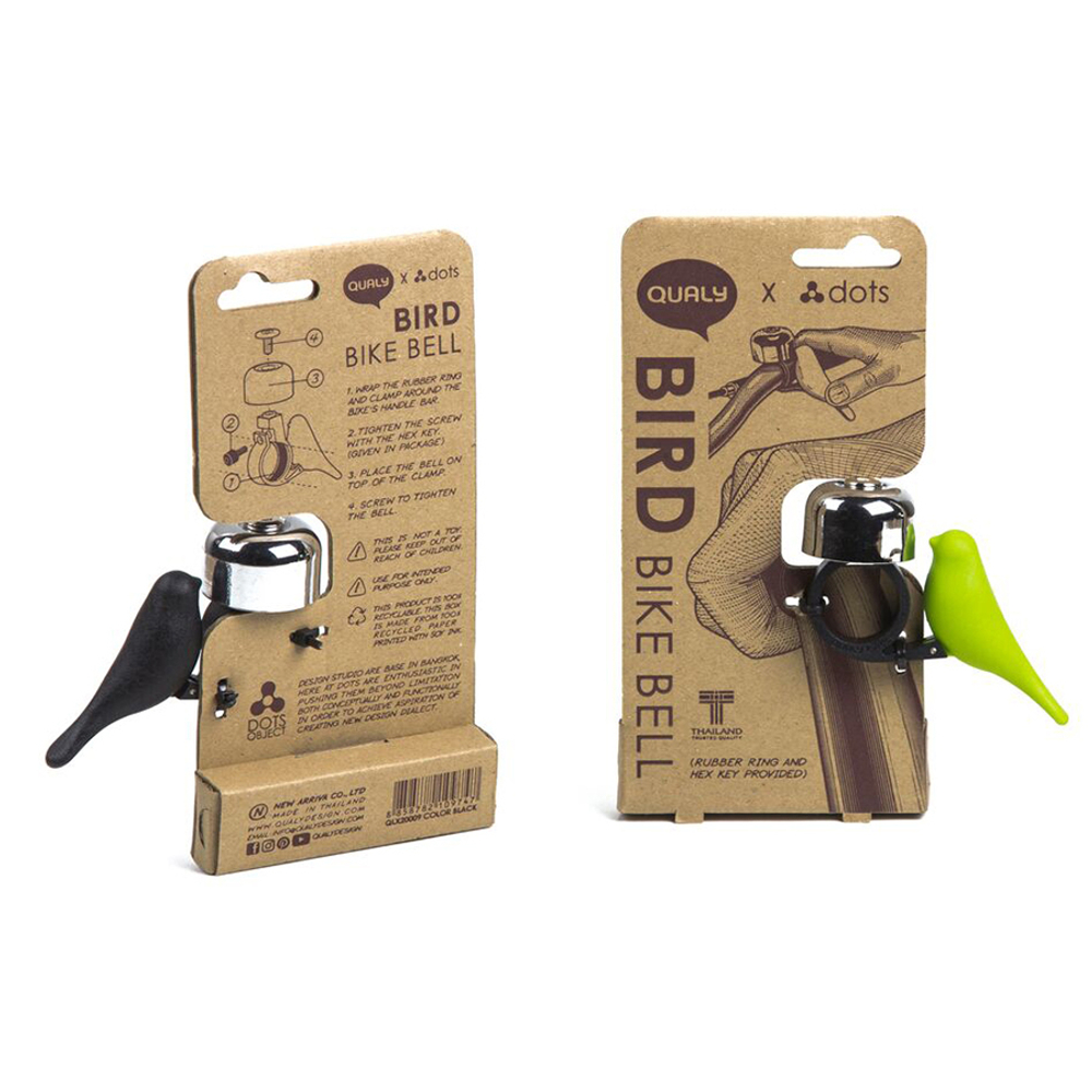 Звонок велосипедный bird, черный
