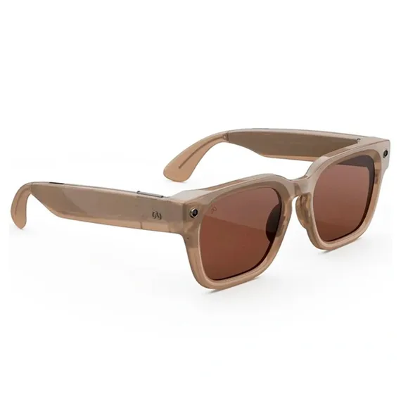 Умные очки Ray-Ban Meta Fury (Песочная оправа, тёмно-янтарные линзы) Sandstone/Dark Amber