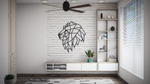 Деревянный декор настенный, панно, сборная модель EWA Design Голова льва
