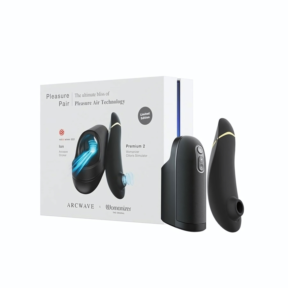 Набор для пар Pleasure Pair: мастурбатор ARCwave Ion и стимулятор Womanizer Premium 2 (Цвет: черный)