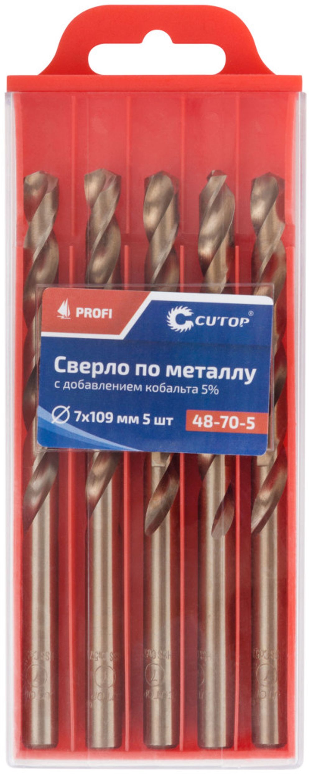 Сверло по металлу Cutop Profi с кобальтом 5%, 7 x 109 мм (5шт./уп.)---