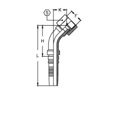 Фитинг DN 32 JIC (Г) 1.5/8 (45) Interlock