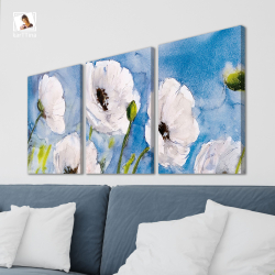 Картина karTTina "НЕЖНЫЕ ЦВЕТЫ", 150 см х 70 см