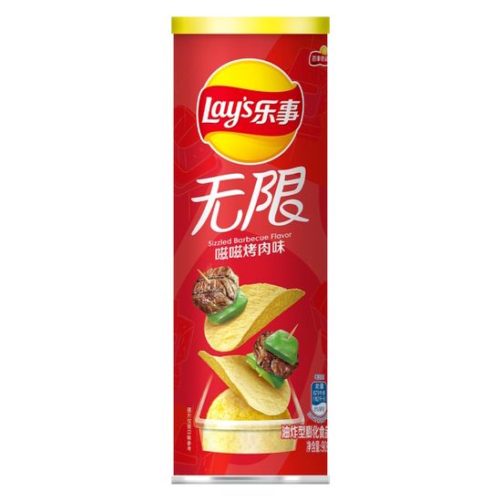 Чипсы Lay's Stax Sizzled Barbecue со вкусом барбекю, 90 г (Китай)
