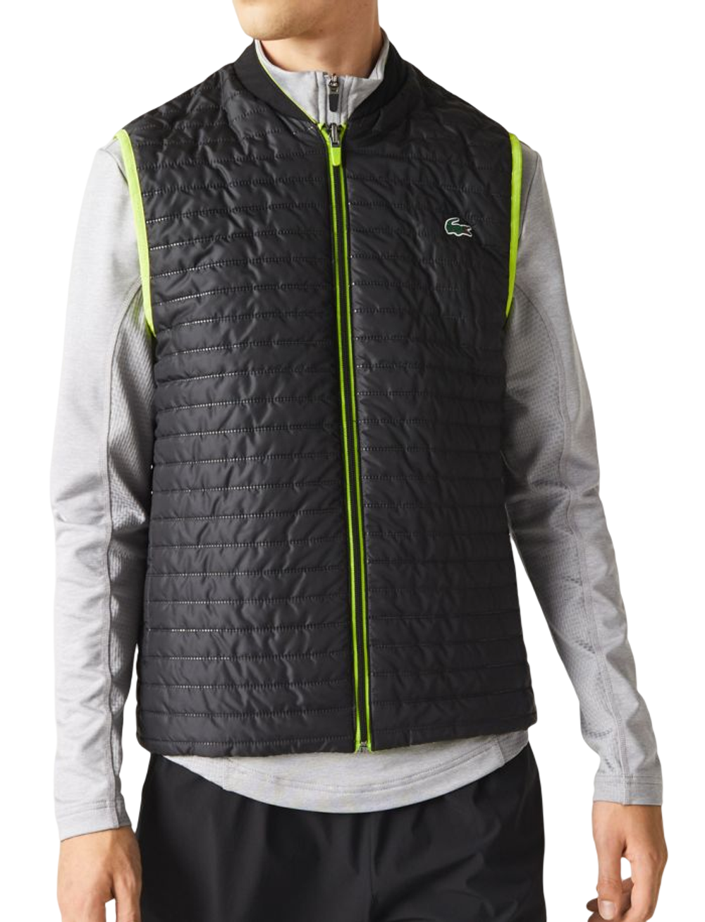 Мужская теннисная жилетка Lacoste SPORT Padded And Reversible Vest Jacket - желтый