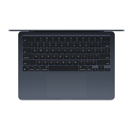 Apple MacBook Air 15" (M3, 8C CPU/10C GPU, 2024), 16 ГБ, 256 ГБ SSD, «полуночный черный»