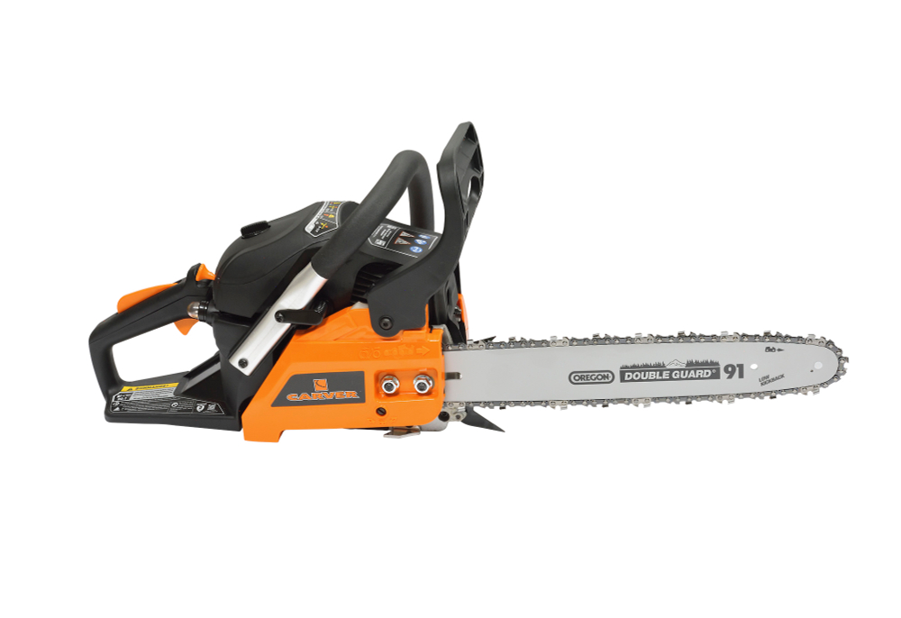 Пила бенз. CARVER RSG 238Х картон (1,3кВт/1,7л.с., 38см3, 5,4кг, Шина 14" укомплектована пильной гарнитурой Oregon: шина 140SDEA041, Цепь 91P052).