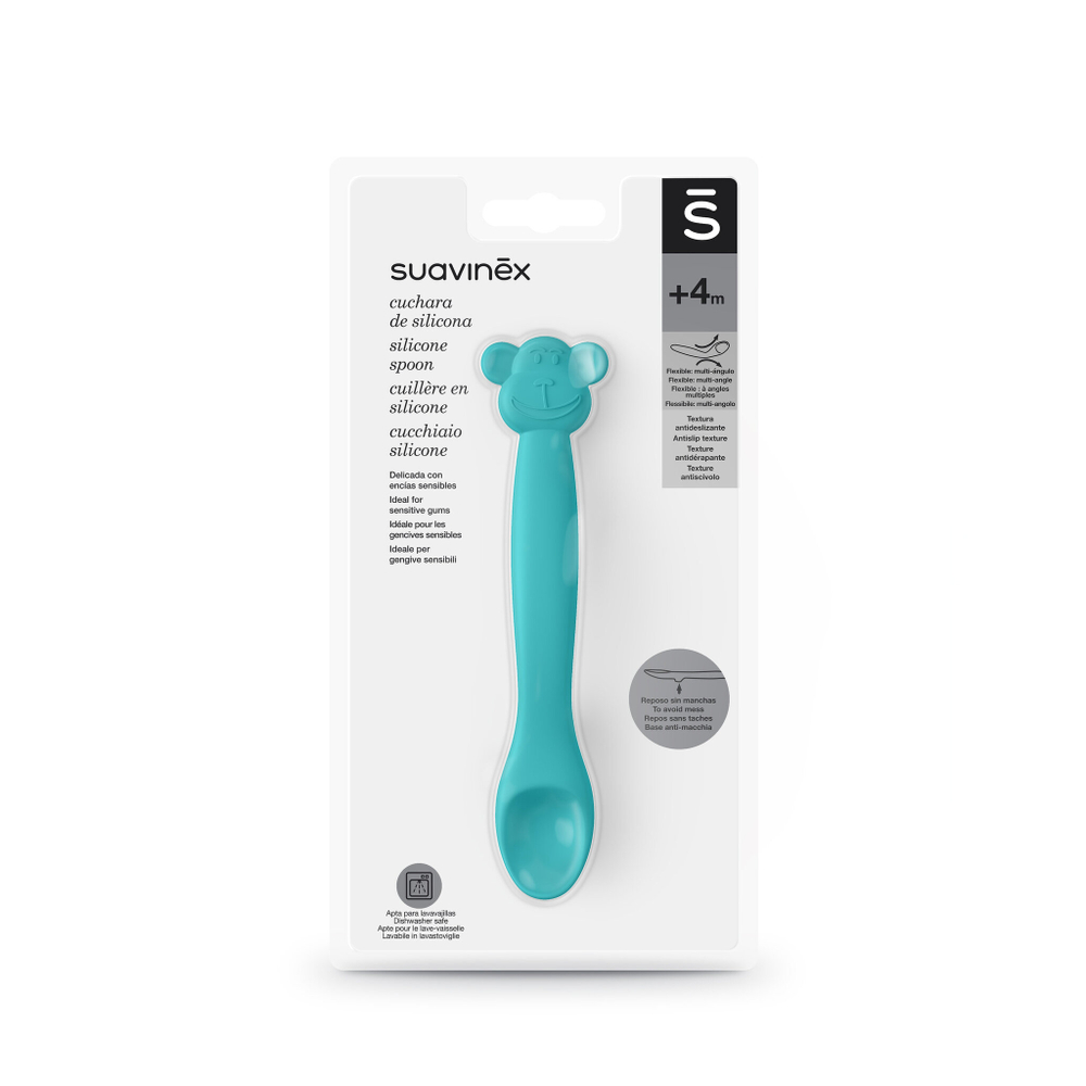 Силиконовая ложка для кормления Suavinex