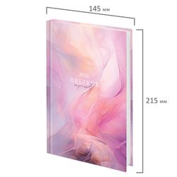 Ежедневник датированный 2026 145х215 мм А5 STAFF ламинированная обложка "Delicate" (117330)
