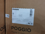 Табурет пластиковый Nardi Poggio, антрацит