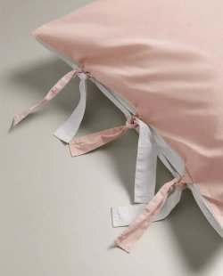 ZARA HOME ДЕТСКАЯ ХЛОПКОВАЯ НАВОЛОЧКА, РОЗОВЫЙ