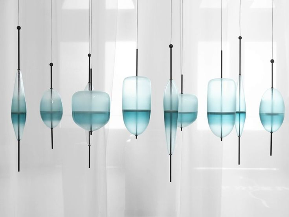 flow lighting by nao tamura for wonderglass ( blue )