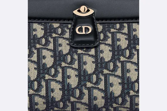 Сумка Dior Key, модель маленького формата темно-синий