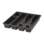 IKEA лоток для столовых приборов SMАCKER антрацит/черный, 31x26 см