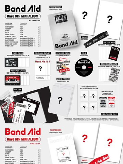 Альбом DAY6 - BAND AID 9th Mini Album 2 Version SET