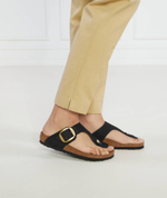 Кожаное вьетнамки Gizeh Big Buckle LENB Birkenstock - черный(1024107)