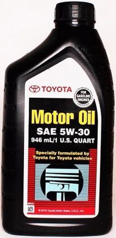Моторное масло TOYOTA Motor Oil SN 5w30 1л США