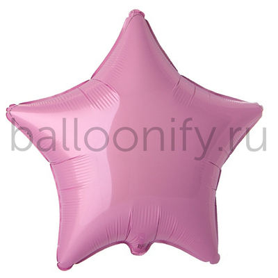 Фольгированная фигура, звезда, 32"/81СМ Пастель Pink(FM)