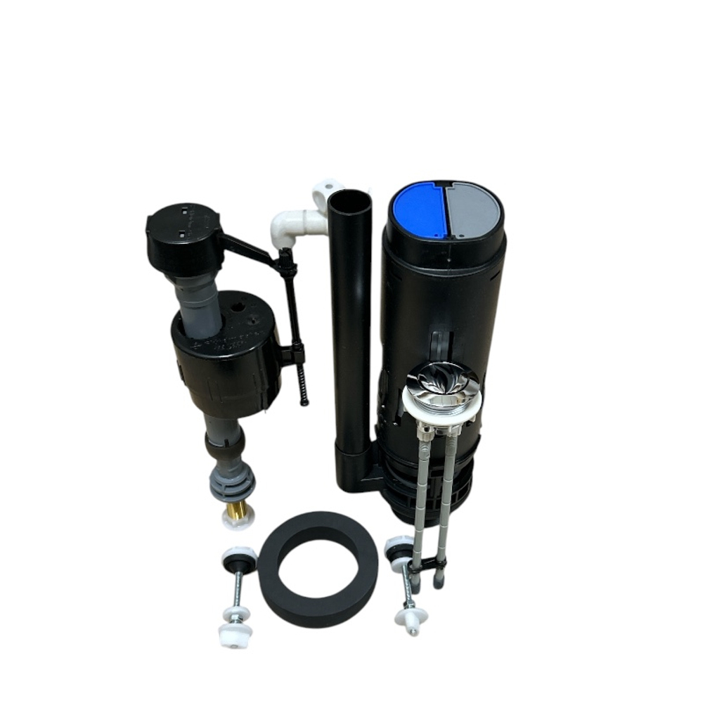 Сливной механизм с толкателем + заливной клапан Fluidmaster 3/8 дюйма латунь