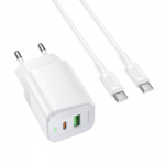 Зарядное устройство на Type-C Borofone BAS83A PD20W+QC3.0 (white)