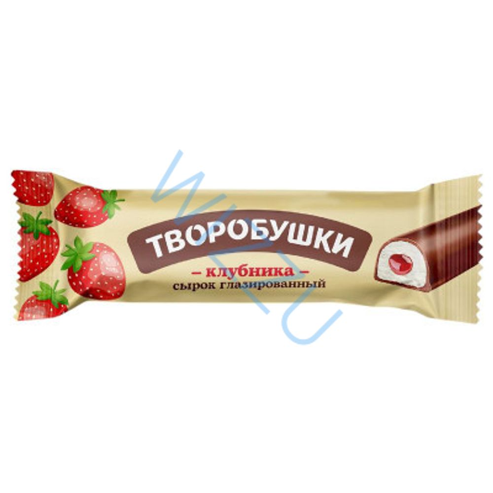 Сырок творожный глаз.клубника Азбука вкуса 20% 40гр