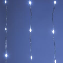 Светодиодная новогодняя гирлянда ЭРА ENIN-200WD занавес водопад холодный белый 3*2 м 200 LED IP20 | Гирлянды