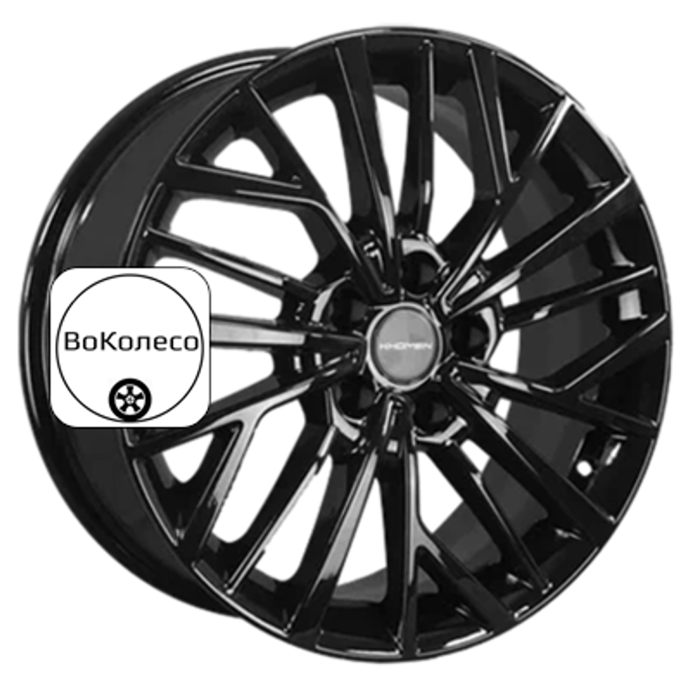 7x17/5x114,3 ET48 D67,1 KHW1717 (Kia K5) Black Khomen Wheels