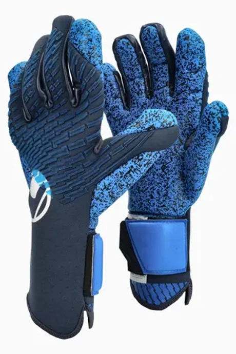 Вратарские перчатки Uhlsport Fangmaschine Aquagrip HN - синий