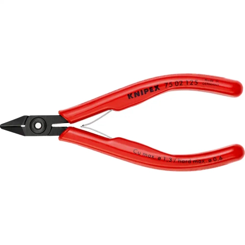 Кусачки боковые для электроники чернёные 125 мм Knipex 75 02 125 SB