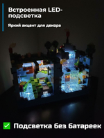 Конструктор Майнкрафт Голубая крепость 898 деталей