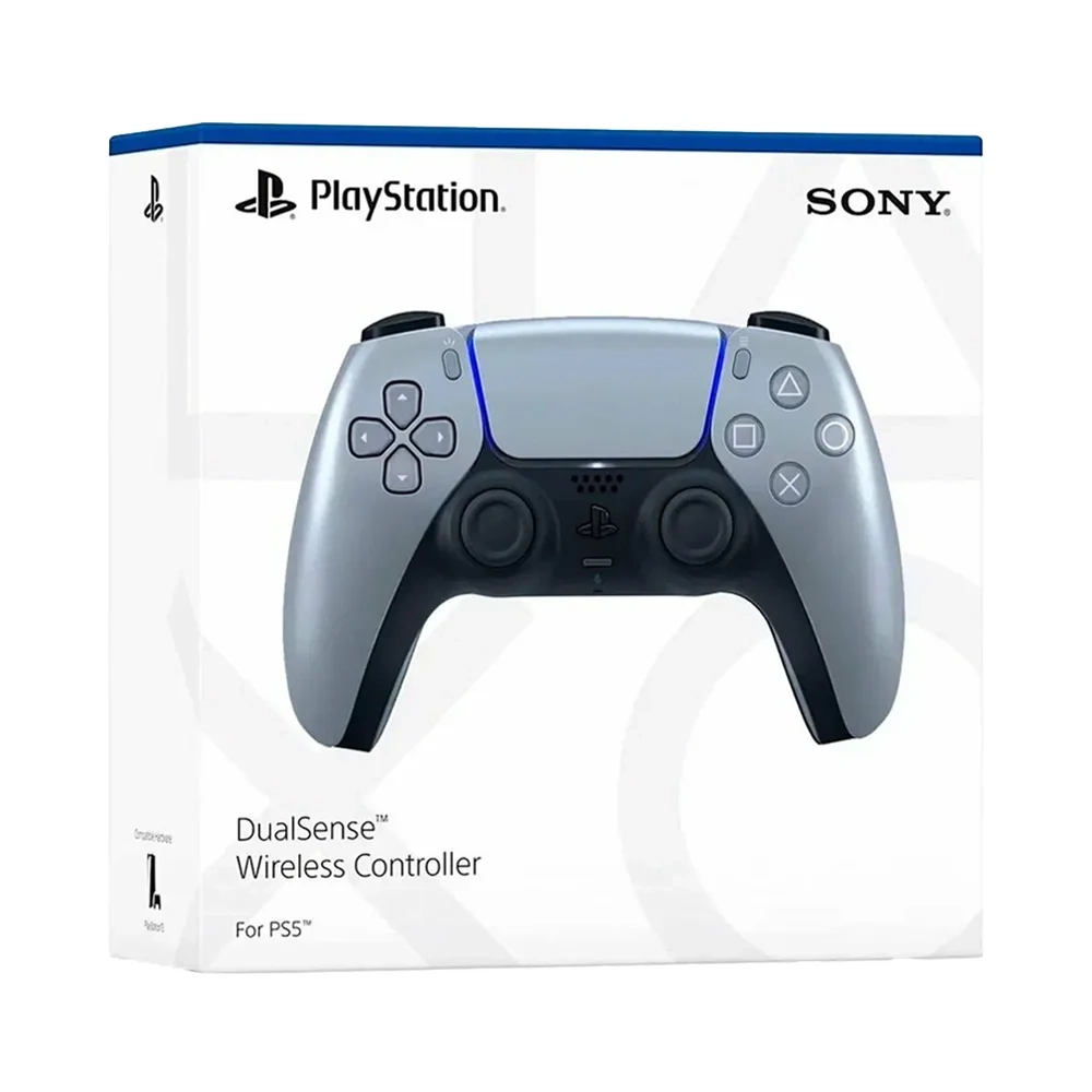 Беспроводной геймпад Sony DualSense для игровой консоли PlayStation 5, Sterling Silver (Монетный серебристый)