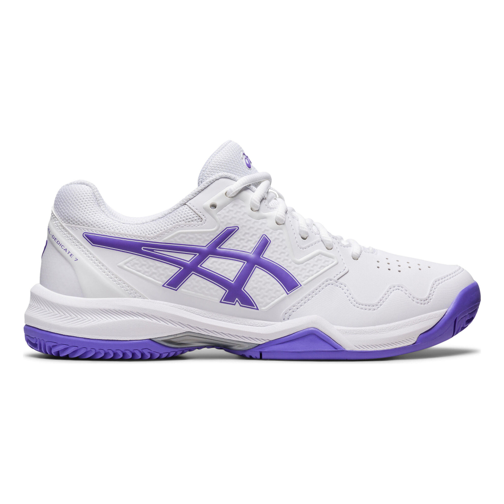 Женские теннисные кроссовки ASICS Gel-Dedicate 7 Clay Court Shoe Women - White, Lilac
