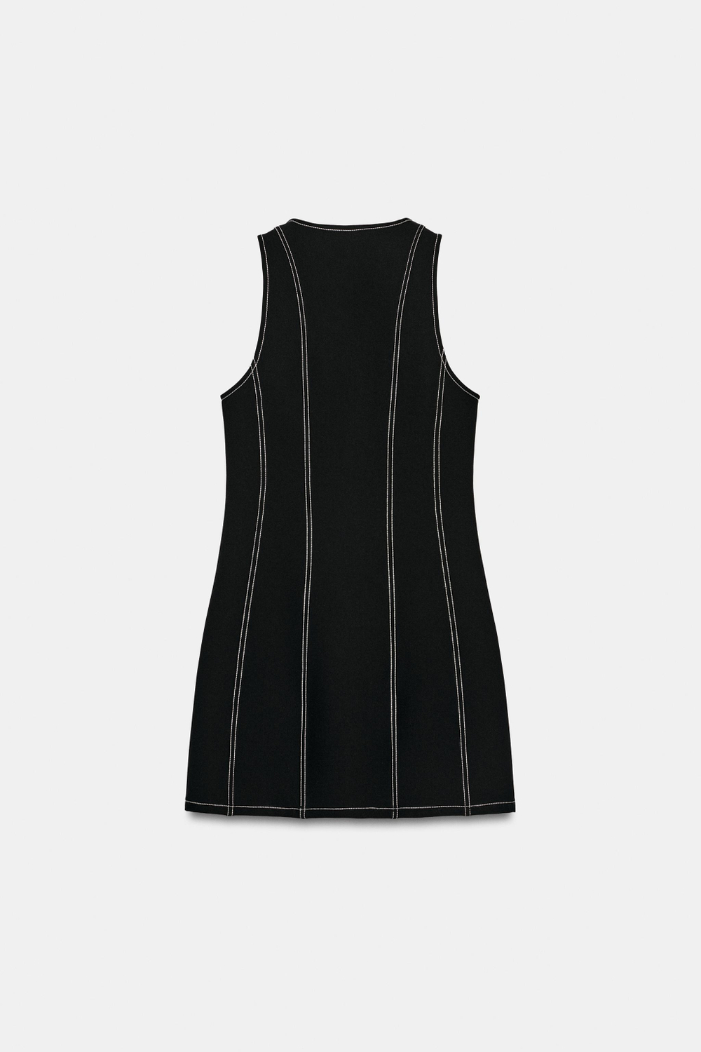 МИНИ-ПЛАТЬЕ С КОНТРАСТНОЙ СТРОЧКОЙ — ZARA