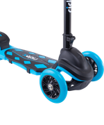 Самокат детский 3-х колесный RIDEX 3D Robin, 120/90 мм, неоновый голубой