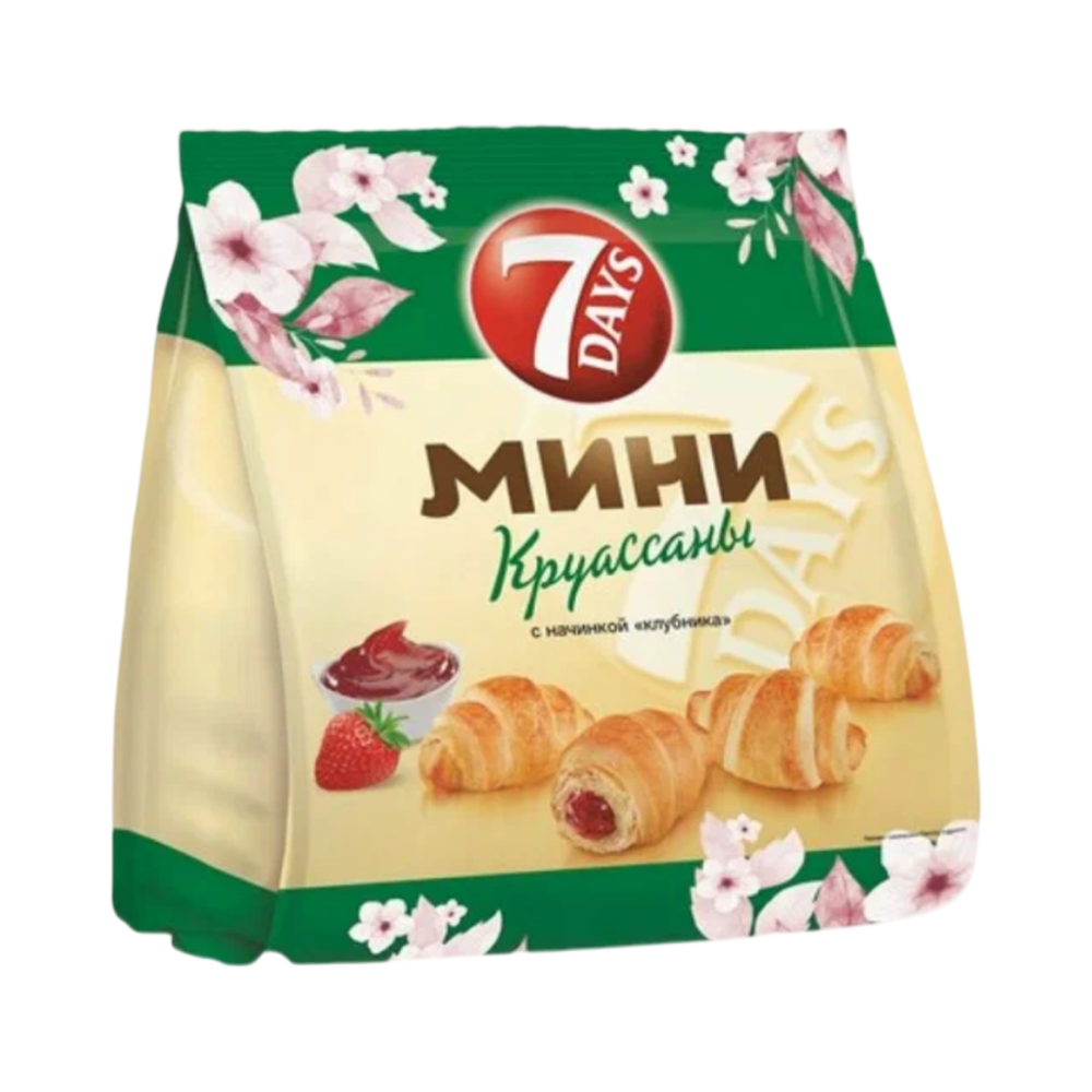 Круассаны Мини 7 Days Клубника 265г