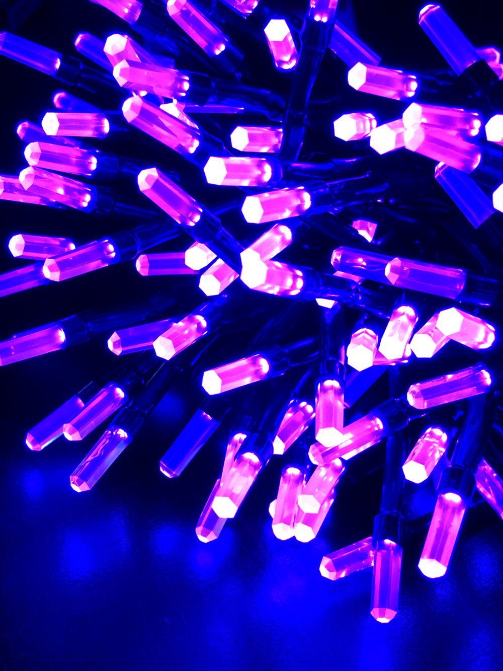Гирлянда светодиодная "СНЕЖИНКИ", 200 LED, мноцвет., 2,8 м., GS IP20, 4.5 V MAG-G005-200