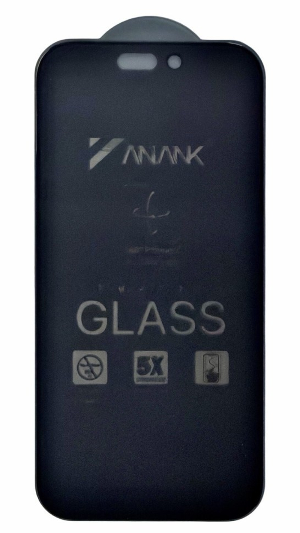 Защитное стекло i-Phone 17 Pro 6.3" Anank 5X Reinforced 2.5D 360° Антишпион черное