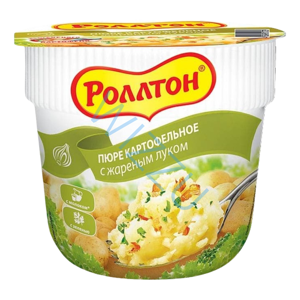 Картофельное пюре с жареным луком, 40 г