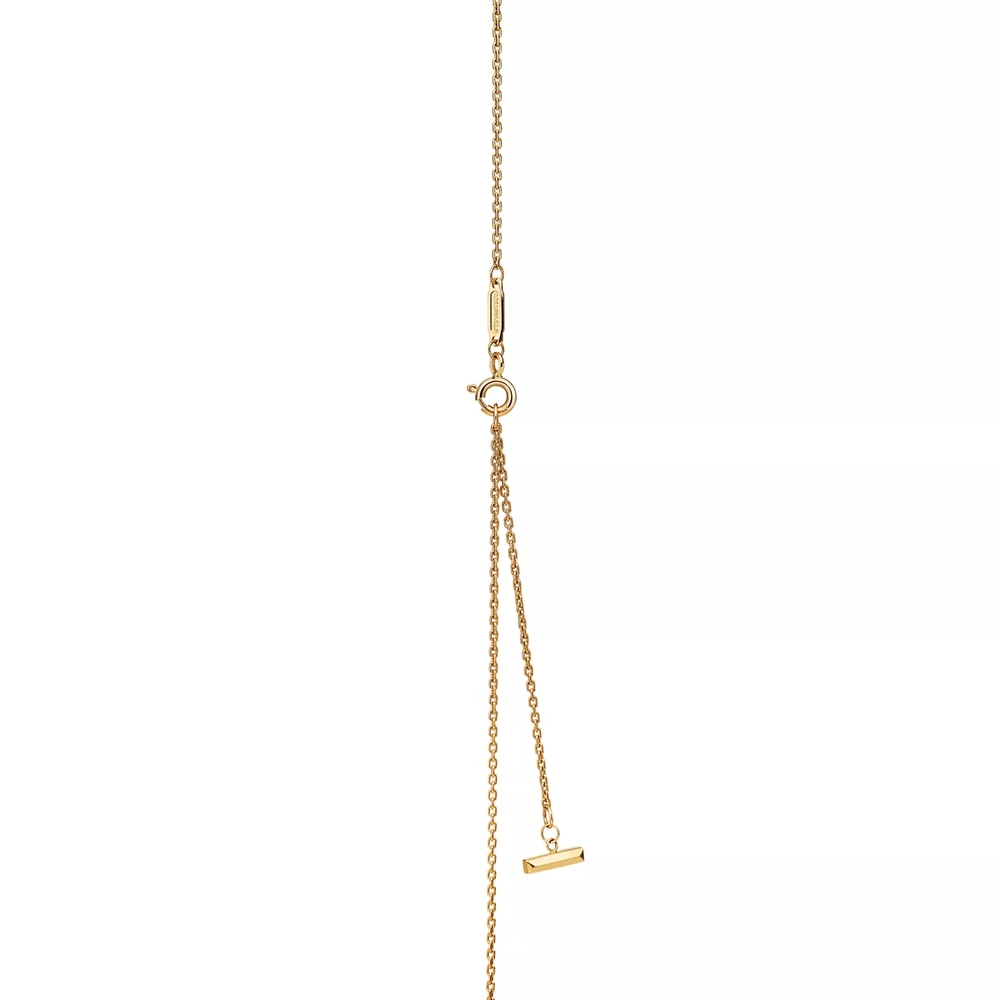 Подвеска из жёлтого золота 18k с бриллиантами, Tiffany. 💠 T1 Narrow Pendant